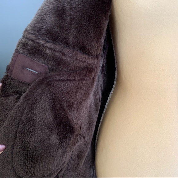 ROTHSCHILD FAUX FUR MICROSUEDE WOMAN’s COAT SIZE L(14) - Picture 6 of 15